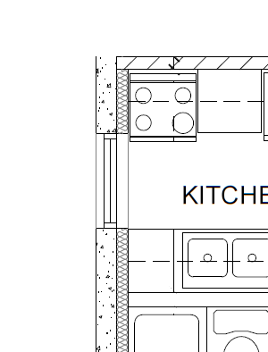 One bedroom, one bathroom apartment layout at Market Street Apartments in Hamilton, ON